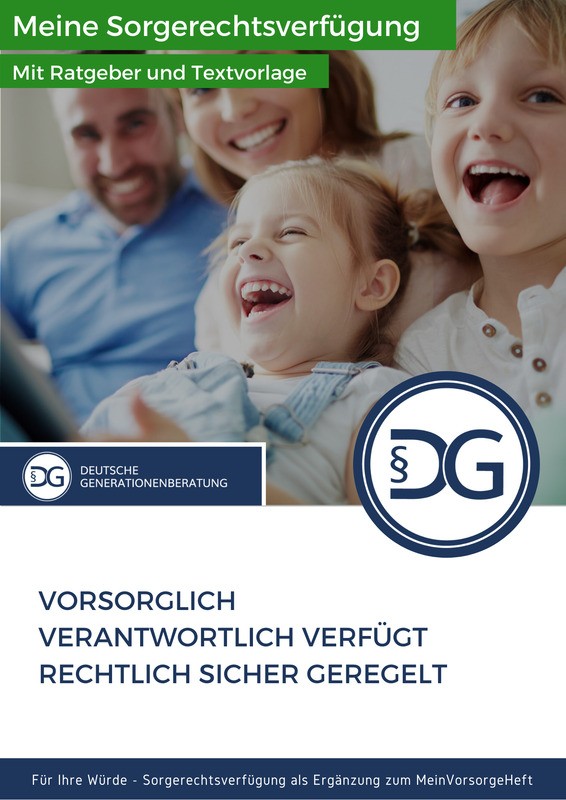 Sorgerechtsverfügung Cover - Deutsche Generationenberatung